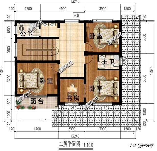 分享幾款二層別墅設(shè)計圖，選一款別墅建在老家，經(jīng)濟(jì)又實用