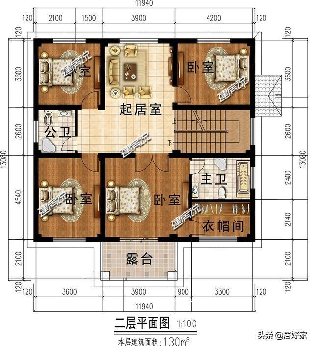 分享幾款二層別墅設(shè)計圖，選一款別墅建在老家，經(jīng)濟(jì)又實用