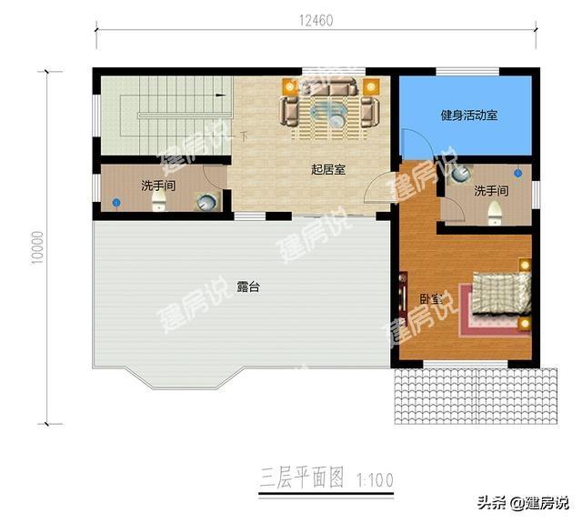 30萬三層別墅設計圖，在農(nóng)村建房的話，建三層最實用