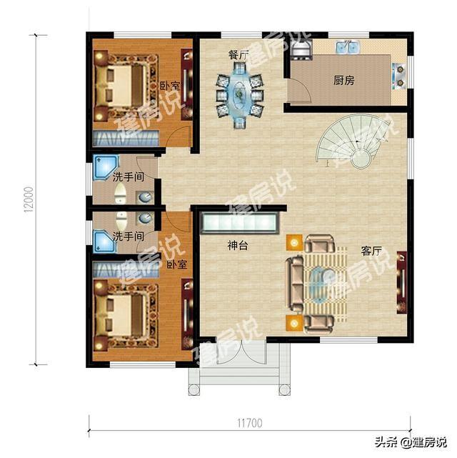 30萬三層別墅設計圖，在農(nóng)村建房的話，建三層最實用