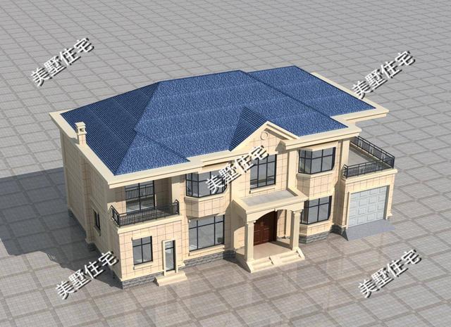 造價(jià)36萬左右現(xiàn)代歐式風(fēng)格自建別墅設(shè)計(jì)圖，二層建筑非常符合當(dāng)下的流行的趨勢(shì)