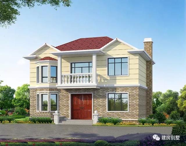 3棟經(jīng)濟適用的兩層自建房設計圖，在老家20多萬就能建棟漂亮小別墅