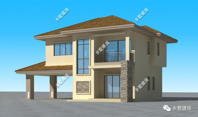 現(xiàn)代簡(jiǎn)約農(nóng)村別墅設(shè)計(jì)圖，建上這么一棟，不僅時(shí)尚美觀，而且?guī)资甓疾粫?huì)過(guò)時(shí)