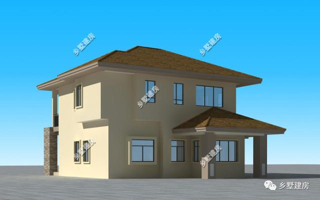 現(xiàn)代簡(jiǎn)約農(nóng)村別墅設(shè)計(jì)圖，建上這么一棟，不僅時(shí)尚美觀，而且?guī)资甓疾粫?huì)過(guò)時(shí)