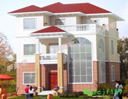 占地150平米農(nóng)村三層自建房案例圖及別墅全套設(shè)計圖，時尚的外觀，舒適的室內(nèi)布局