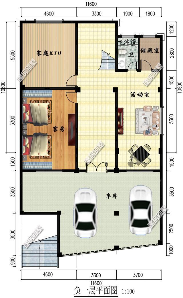 帶地下室三層別墅設(shè)計圖，量身的別墅定制設(shè)計，達(dá)到最好的效果