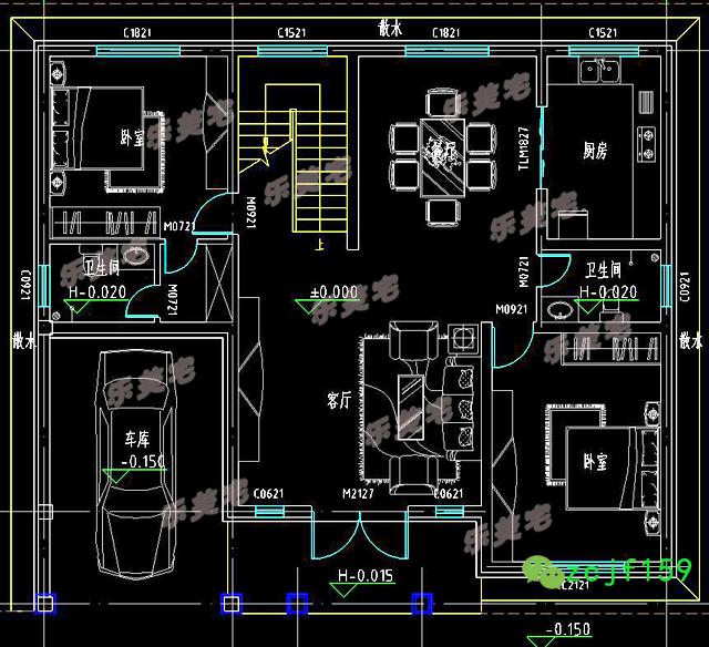 分享幾款帶車庫設(shè)計(jì)的二層別墅設(shè)計(jì)圖紙，適不適合你家的宅基地呢？
