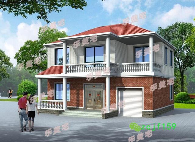 二層農(nóng)村自建房設(shè)計(jì)效果圖施工方案，滿足業(yè)主住房需要