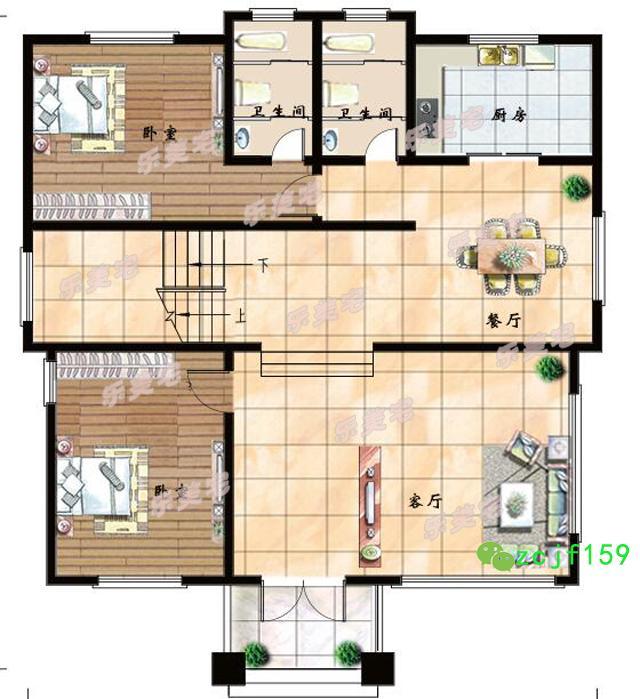 分享農(nóng)村真實建房案例設(shè)計圖，時尚的外觀，舒適的室內(nèi)布局