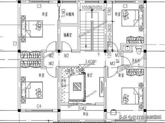 這套帶柴火灶和堂屋二層小別墅設(shè)計(jì)圖，讓你有面子還住的舒適