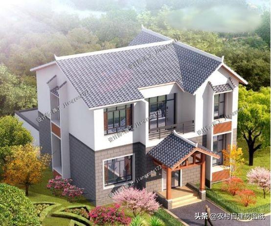 這套帶柴火灶和堂屋二層小別墅設(shè)計(jì)圖，讓你有面子還住的舒適