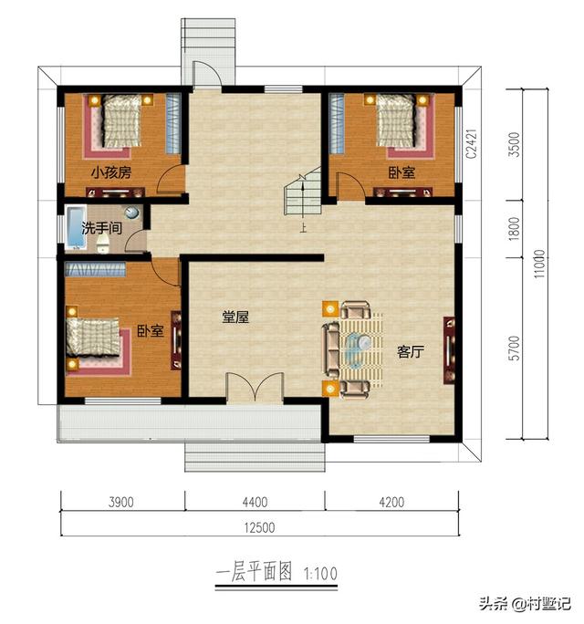 6款一層別墅設(shè)計圖推薦給你，造價才十幾萬，別再說你住不起別墅了