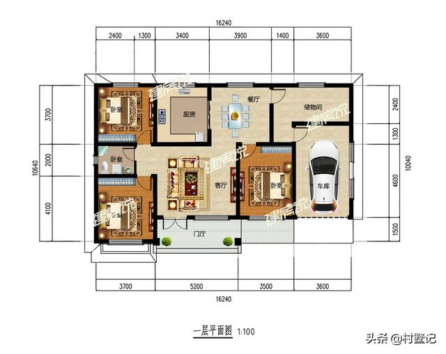 6款一層別墅設(shè)計圖推薦給你，造價才十幾萬，別再說你住不起別墅了
