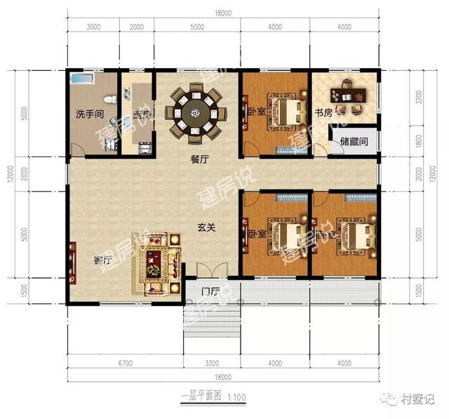 10款一層別墅設(shè)計(jì)圖，最低只要16萬(wàn)，造價(jià)實(shí)惠，是真正值得建的好房子