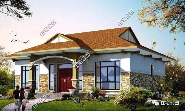 6套一層小別墅設(shè)計(jì)圖，建成10來(lái)萬(wàn)，想蓋房的朋友可以參考