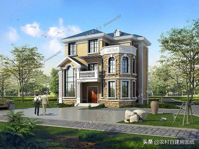 14款農(nóng)村別墅設(shè)計(jì)圖，二層三層都有，造價(jià)有便宜的，有貴的，需要建房的可以參考使用。