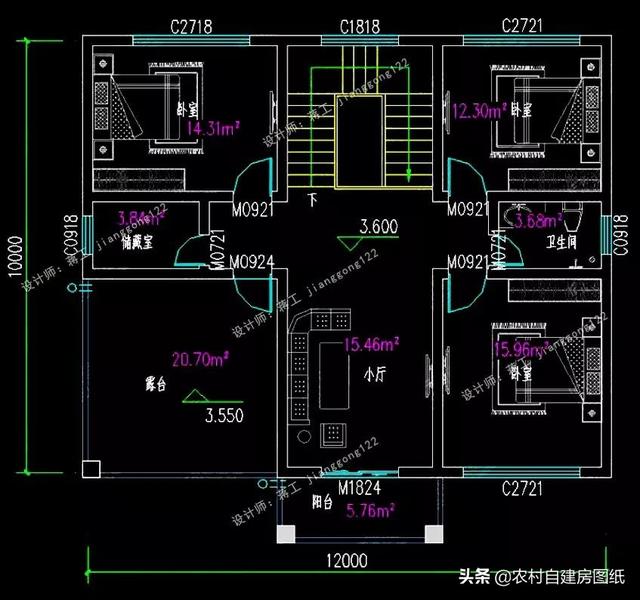 14款農(nóng)村別墅設(shè)計(jì)圖，二層三層都有，造價(jià)有便宜的，有貴的，需要建房的可以參考使用。