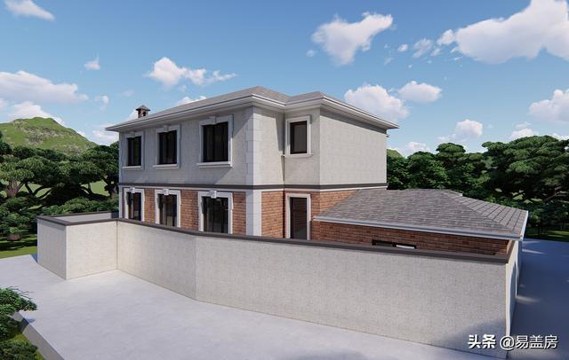 二層農(nóng)村別墅設(shè)計(jì)圖，建成就是村里的標(biāo)桿別墅