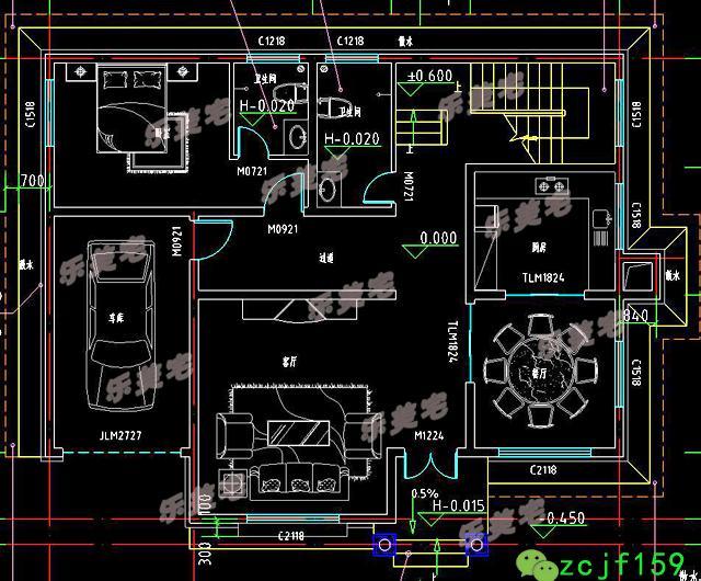 帶車(chē)庫(kù)鄉(xiāng)村二層別墅設(shè)計(jì)圖片，好看又簡(jiǎn)單，舒適性好