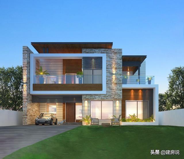 這10款漂亮現(xiàn)代風(fēng)別墅設(shè)計圖，建一棟，絕對在村里最拉風(fēng)，美到爆！