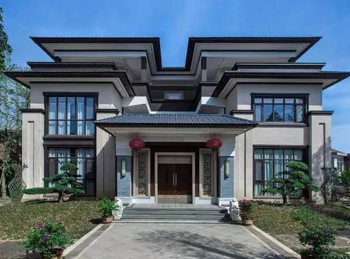 9棟新中式別墅設(shè)計(jì)圖，新中式原來(lái)這么美，怪不得那么多人建，心動(dòng)了！