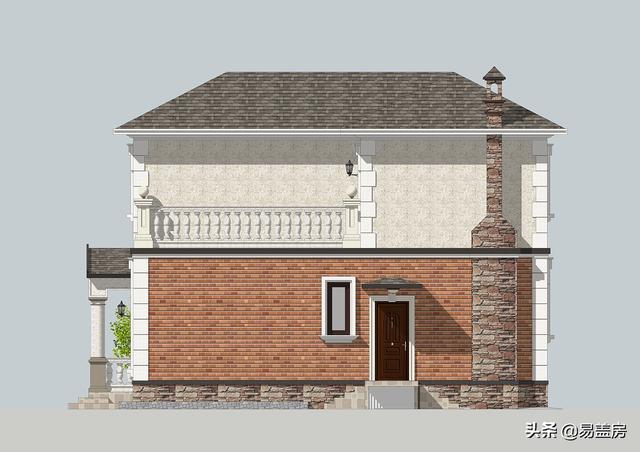 占地130平方米二層歐式自建別墅設(shè)計(jì)圖，在村里建一棟，人人見(jiàn)了都夸好！