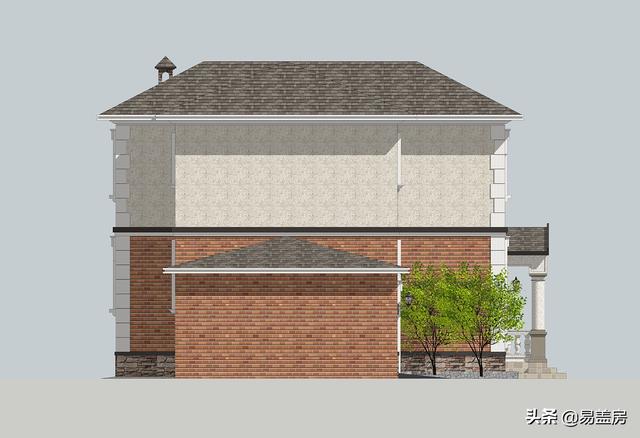 占地130平方米二層歐式自建別墅設(shè)計(jì)圖，在村里建一棟，人人見(jiàn)了都夸好！