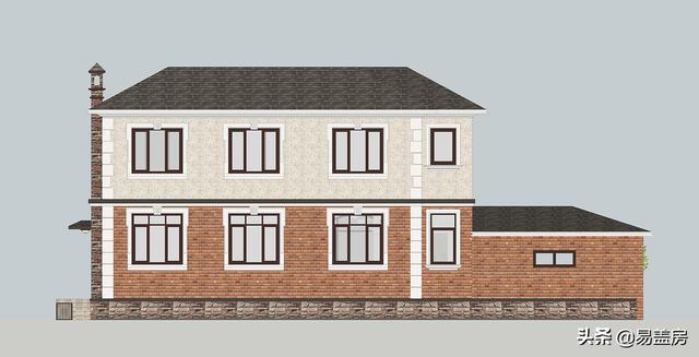 占地130平方米二層歐式自建別墅設(shè)計(jì)圖，在村里建一棟，人人見(jiàn)了都夸好！