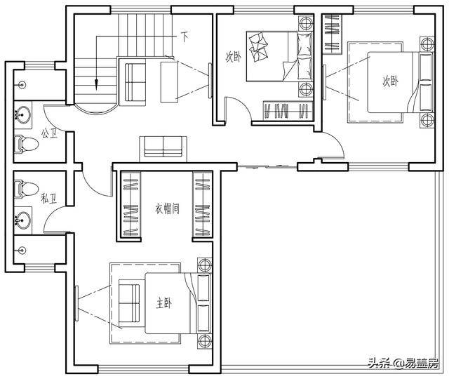占地130平方米二層歐式自建別墅設(shè)計(jì)圖，在村里建一棟，人人見(jiàn)了都夸好！