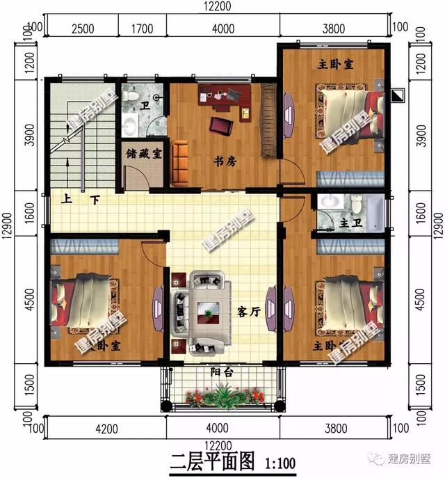 中式風格設計的兩棟自建房設計圖，帶給人很不一般的感覺