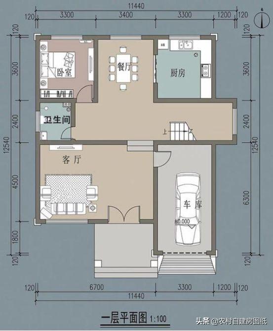 7室3廳帶車庫大別墅設(shè)計(jì)圖，空間利用率高，居住舒適