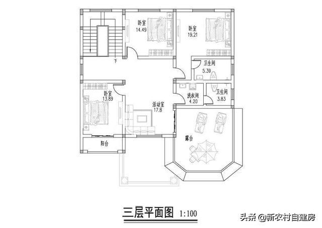 推薦一款農(nóng)村自建三層別墅設(shè)計圖，外觀奢華壯麗，室內(nèi)布局更是贊