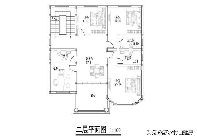 推薦一款農(nóng)村自建三層別墅設(shè)計圖，外觀奢華壯麗，室內(nèi)布局更是贊