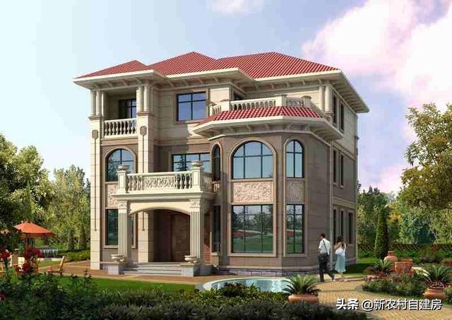 推薦一款農(nóng)村自建三層別墅設(shè)計圖，外觀奢華壯麗，室內(nèi)布局更是贊