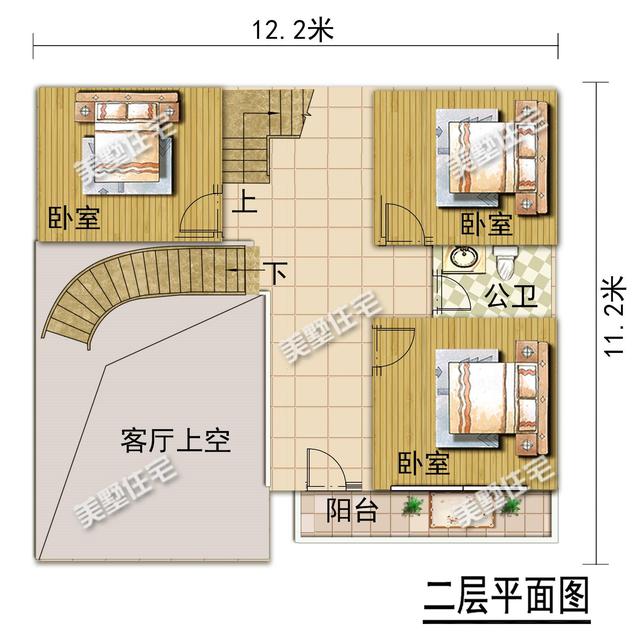 這款二層別墅設(shè)計圖，時尚大氣，絕對不比城里房差，值得你收藏！