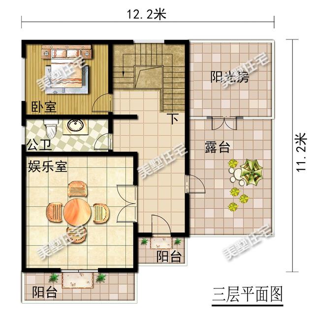 這款二層別墅設(shè)計圖，時尚大氣，絕對不比城里房差，值得你收藏！