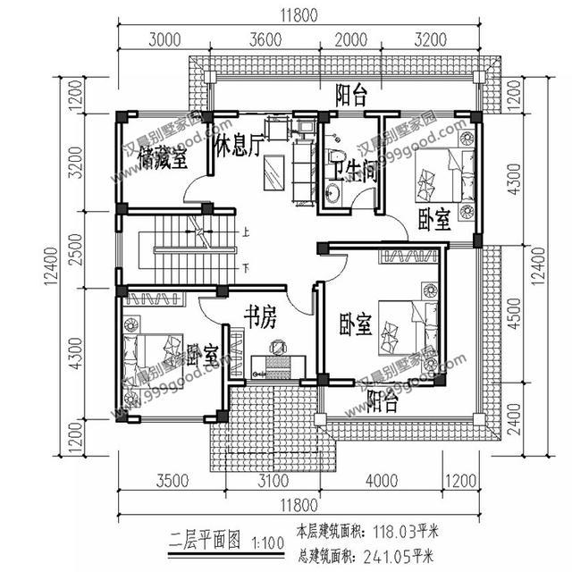 洋氣二層農(nóng)村別墅設計圖，符合建筑審美的同時，滿足日常生活所需