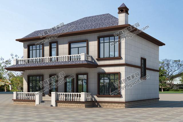 洋氣二層農(nóng)村別墅設計圖，符合建筑審美的同時，滿足日常生活所需