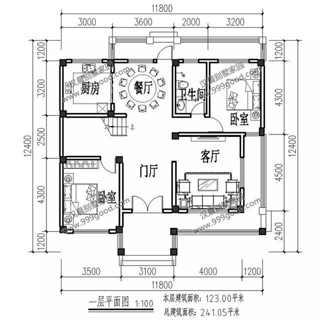 洋氣二層農(nóng)村別墅設計圖，符合建筑審美的同時，滿足日常生活所需