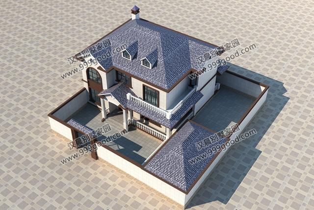 洋氣二層農(nóng)村別墅設計圖，符合建筑審美的同時，滿足日常生活所需