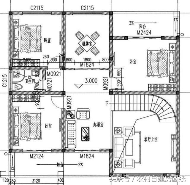 16款二層農(nóng)村別墅設計圖紙，給大家建房參考，選出自己最喜歡的小別墅
