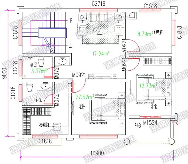 多功能25萬(wàn)左右三層農(nóng)村別墅全套設(shè)計(jì)圖，占地100平方米左右，適合大部分農(nóng)村家庭建造。