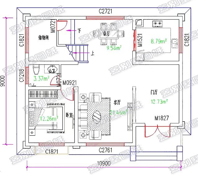 多功能25萬(wàn)左右三層農(nóng)村別墅全套設(shè)計(jì)圖，占地100平方米左右，適合大部分農(nóng)村家庭建造。