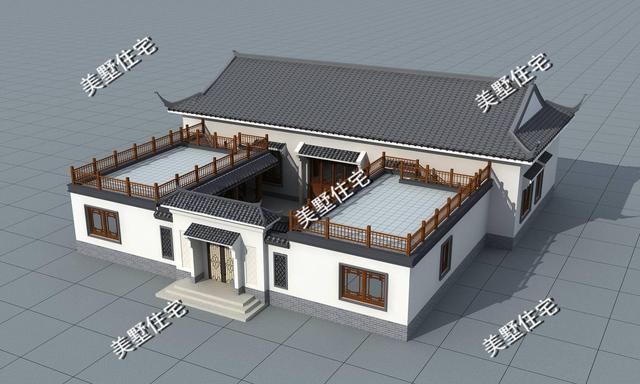 這5套自建別墅設(shè)計(jì)圖，中式合院設(shè)計(jì)到底是多讓你心動(dòng)