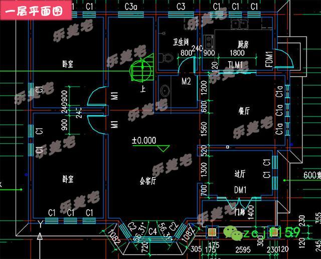 農(nóng)村二層別墅建房實拍圖及全套建筑施工圖，帶夾層車庫，建成效果很棒