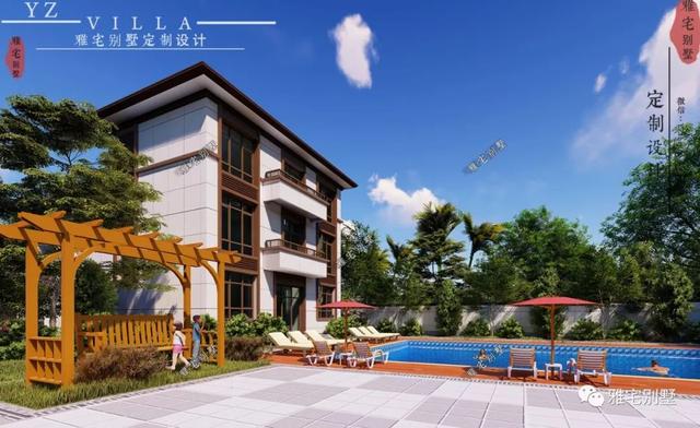 湖南常德劉先生三層新中式別墅設計圖，10.8x12米，感恩母親節(jié)