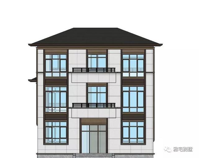 湖南常德劉先生三層新中式別墅設計圖，10.8x12米，感恩母親節(jié)