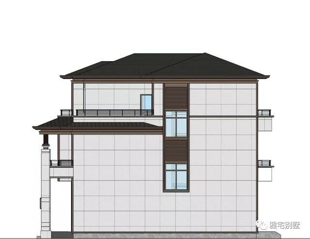湖南常德劉先生三層新中式別墅設計圖，10.8x12米，感恩母親節(jié)