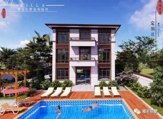 湖南常德劉先生三層新中式別墅設計圖，10.8x12米，感恩母親節(jié)