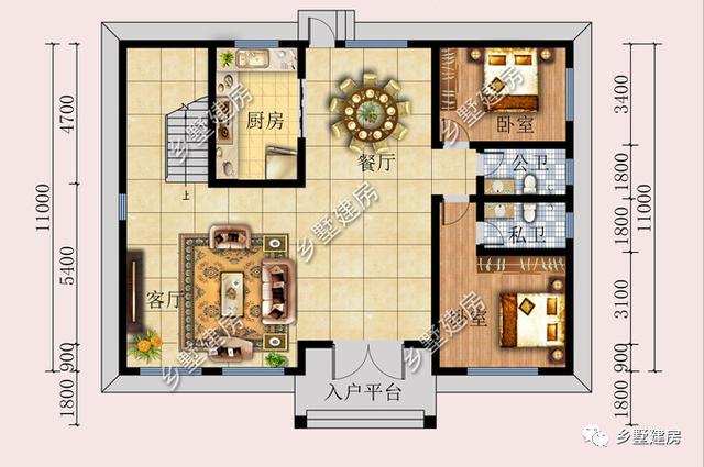 農(nóng)村二層別墅設(shè)計(jì)圖，漂亮經(jīng)濟(jì)又實(shí)用，農(nóng)村建房二層就是很好的選擇